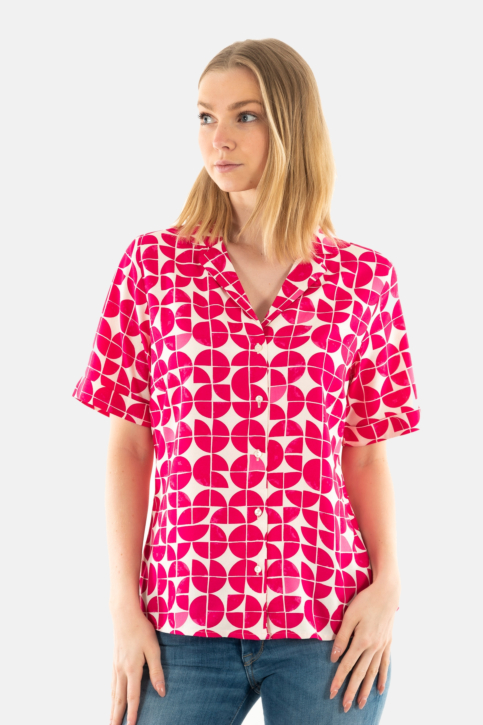 Chemisier ichi nasreen 202937 love potion graphic aop main product photo