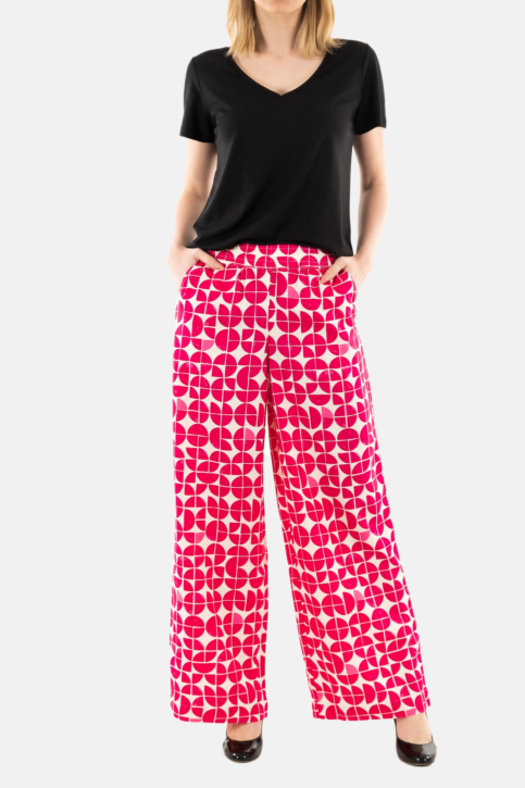 Pantalons ichi nasreen 202937 love potion graphic aop main product photo