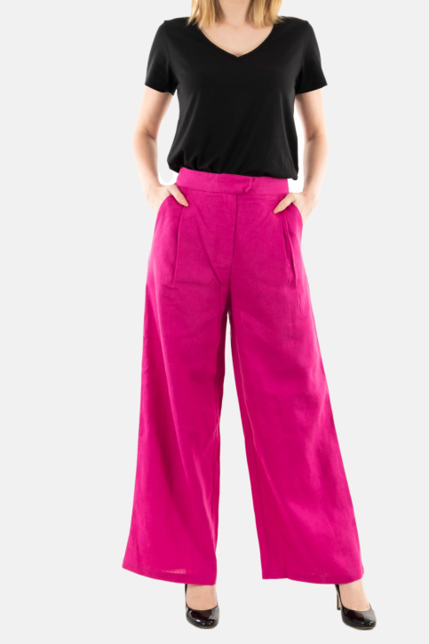 Pantalons la petite etoile phedra fushia main product photo