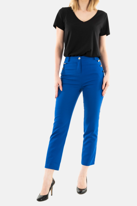 Pantalons morgan 241-praty.f bleu electrique main product photo