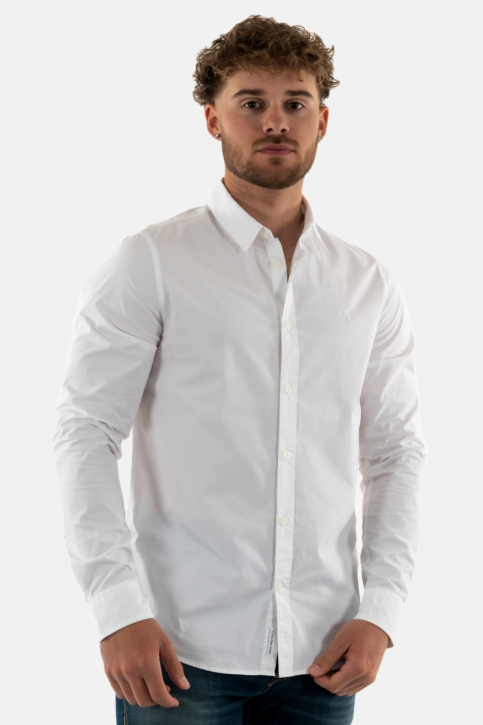 Chemise calvin klein jeans slim stretch yaf bright white main product photo