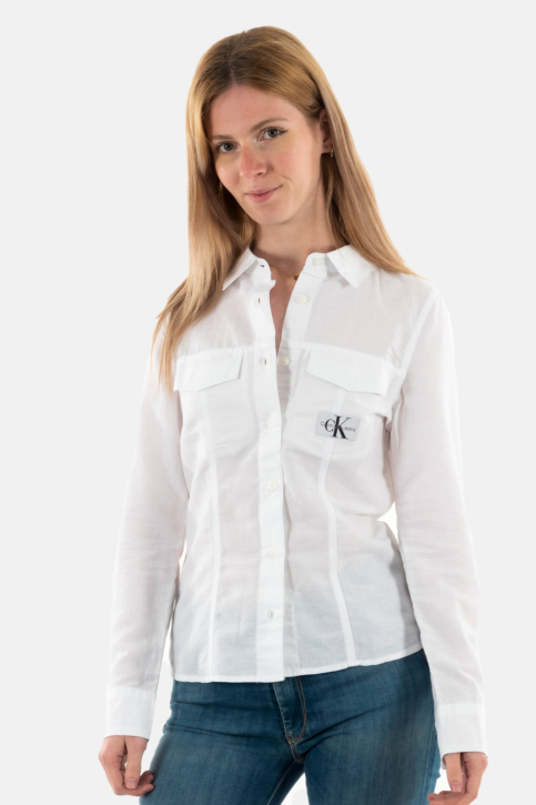 Chemisier calvin klein jeans j20j223128 yaf bright white main product photo