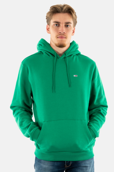 Sweat tommy jeans reg s flag l30 green malachite main product photo