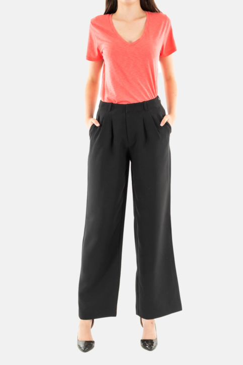 Pantalons calvin klein jeans stretch crepe straig beh black main product photo