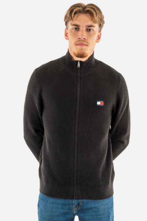 Sweat tommy jeans slim xs badge bds black main product photo