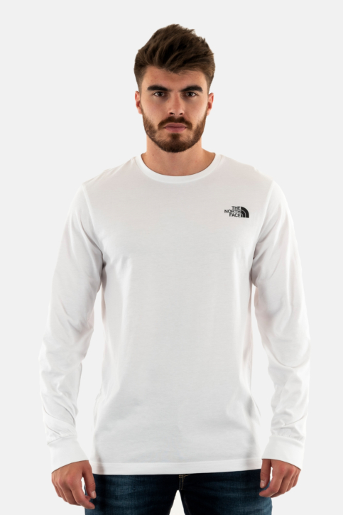 Tee shirt manches longues the north face l/s easy fn41 tnf white main product photo