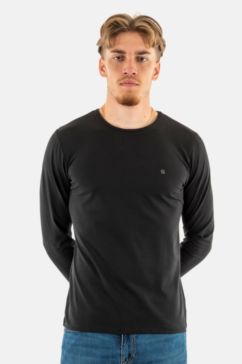 Tee shirt manches longues Benson & Cherry twistlg noir main product photo