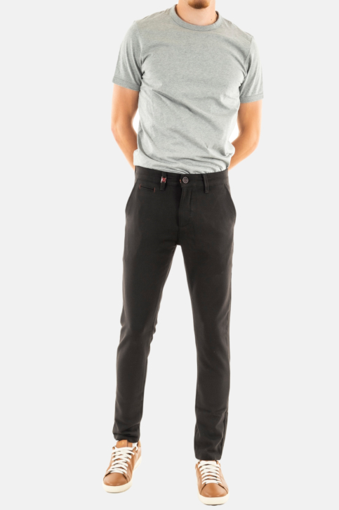 Pantalons Benson & Cherry classic chino noir main product photo