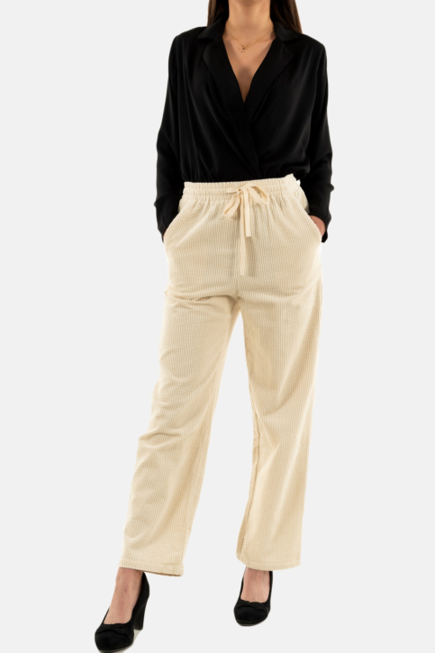 Pantalons grace & mila nicolas_22616 ecru main product photo