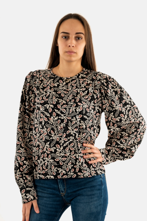 Tee shirt manches longues grace & mila nimes_22648 noir main product photo