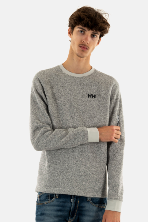 Sweat helly hansen varde crewneck 853 grey fog main product photo
