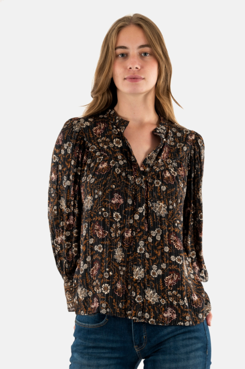 Chemisier grace & mila nuncas_22660 noir main product photo