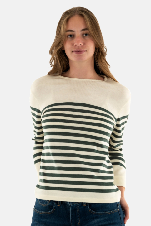 Pull hiver saint james ecrins g9 ecume/vegetal main product photo