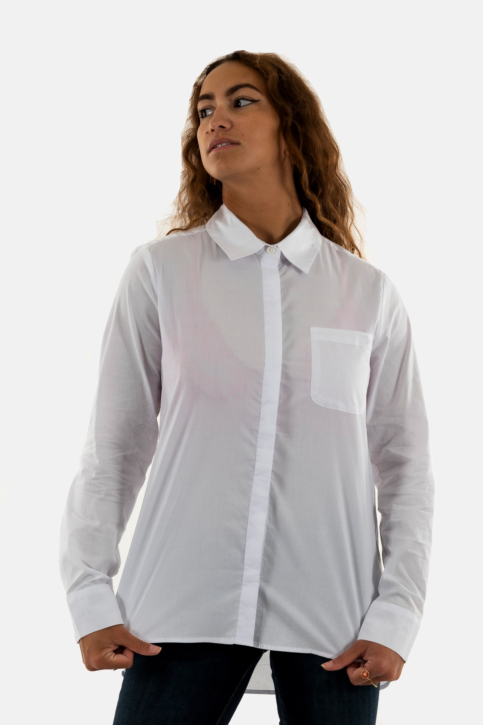 Chemisier la petite etoile carli 10 blanc main product photo