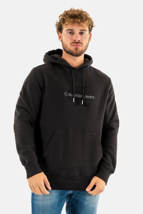 Sweat calvin klein jeans chenille monologo beh black main product photo