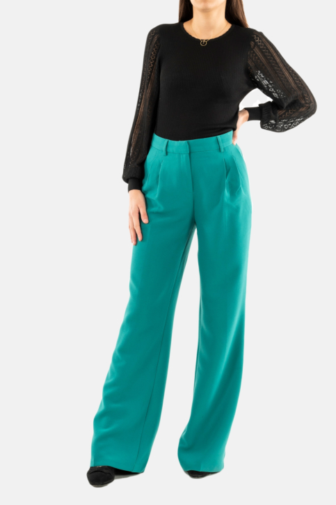 Pantalons morgan 242-piano.f vert moyen main product photo
