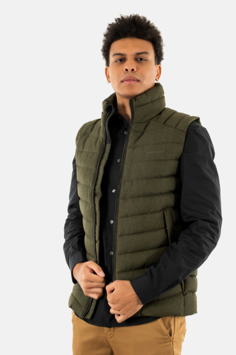 Doudounes superdry tweed fuji 1ls army khaki green marl main product photo