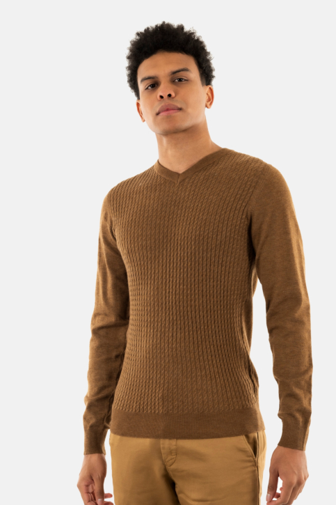 Pull hiver yes zee m812 zs00 0209 marrone main product photo