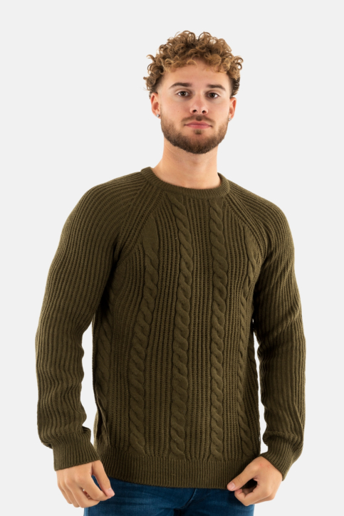 Pull hiver yes zee m853 hd00 0905 verde militare main product photo