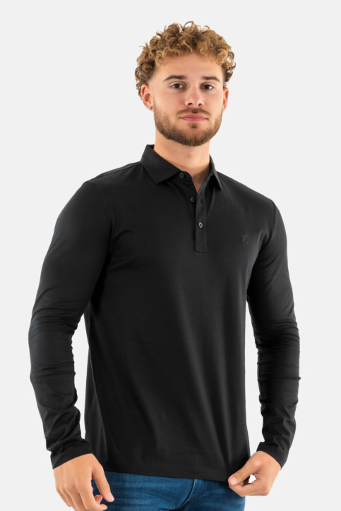 Polos manches longues yes zee t803 sa00 0801 nero main product photo