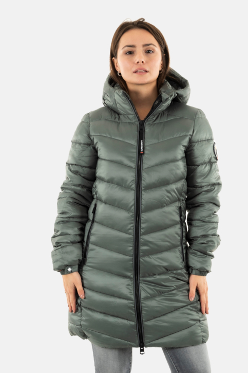 Doudounes superdry hooded fuji mid padded 9vc stormy weather blue main product photo