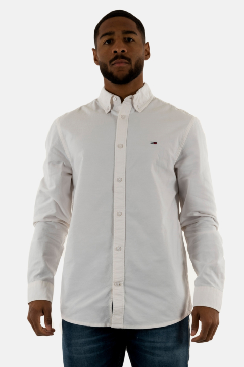 Chemise tommy jeans reg oxford ybl ecru main product photo