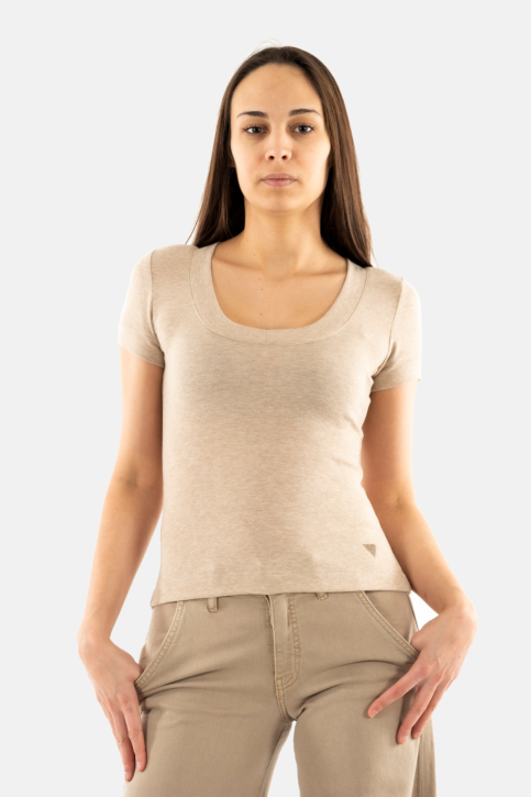 Tee shirt guess jeans w5rp17 a90f cemento main product photo