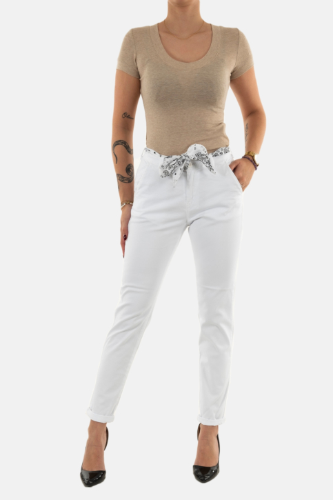 Pantalons Le Temps Des Cerises dyli 7 1001 white main product photo