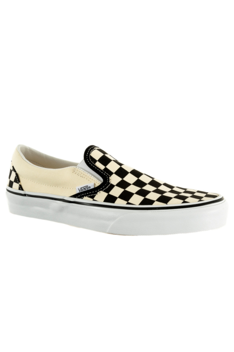 Baskets basses vans classic slip-on checkerboard bww1  blk&whtchckerboard/wht main product photo