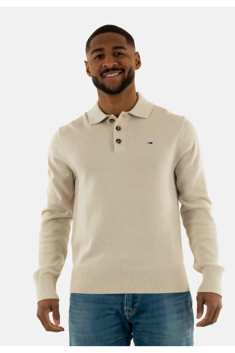 Polos manches longues tommy jeans slim essential acg newsprint main product photo