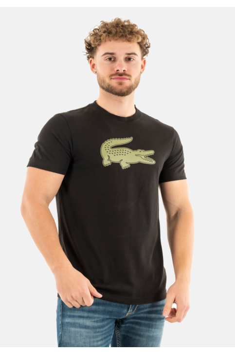 Tee shirt lacoste th2042 i6z noir/kaki main product photo