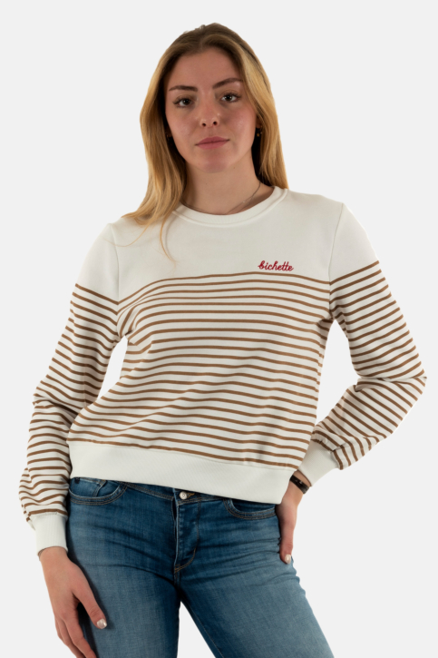 Sweat only bine cloud dancer toasted coconut/print bichette main product photo