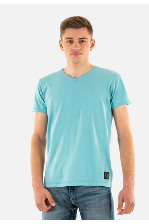 Tee shirt Le Temps Des Cerises gribs 9019 aqua main product photo