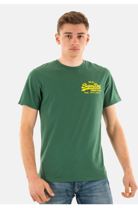 Tee shirt superdry vl embroidered relaxed 9sg international pine main product photo