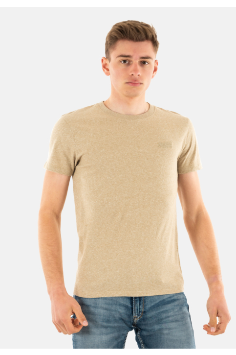Tee shirt superdry m1011245a 9xe tan brown fleck marl main product photo
