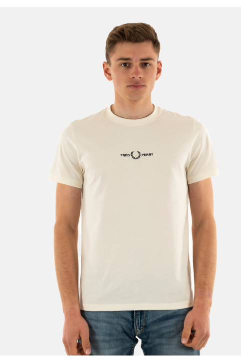 Tee shirt fred perry embroidered f79 ecru main product photo