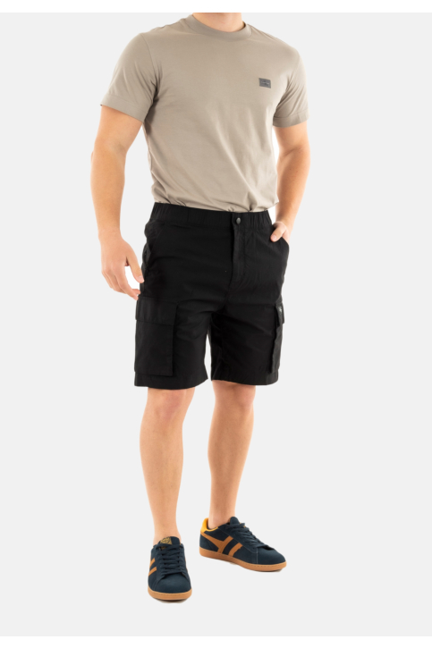 Shorts bermudas calvin klein jeans washed cargo beh ck black main product photo