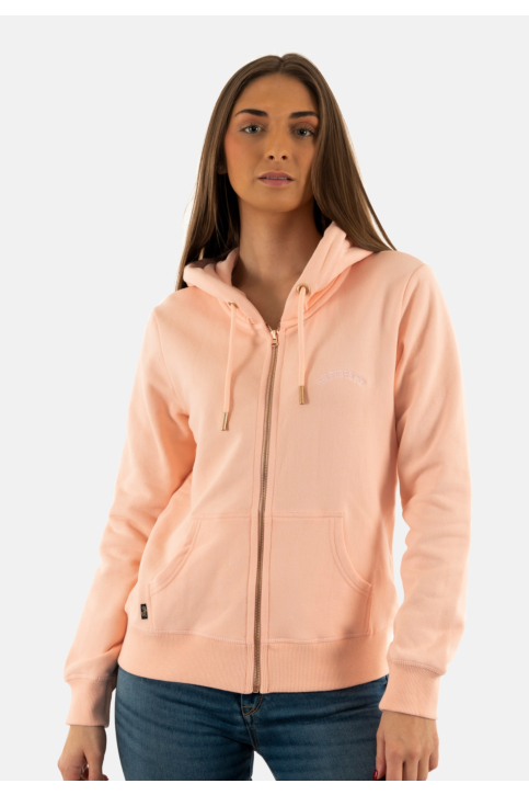 Sweat superdry essential logo 2ly pale rose pink main product photo