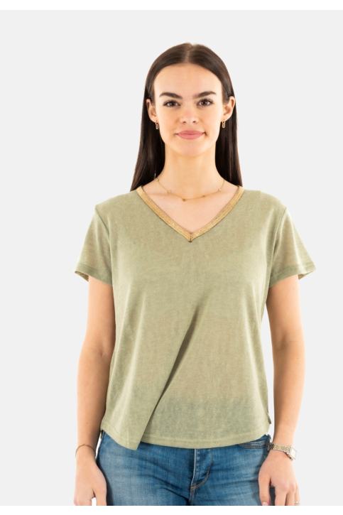 Tee shirt molly bracken t427dp kakiclair main product photo