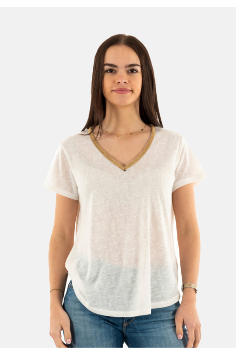 Tee shirt molly bracken t427dp ecru main product photo