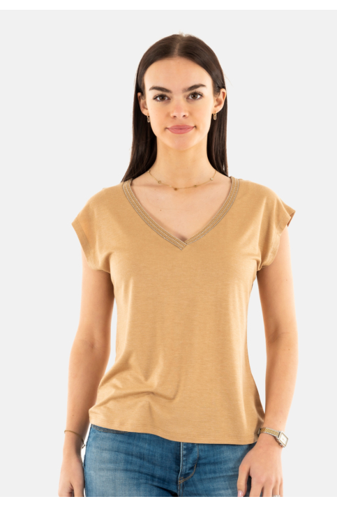 Tee shirt molly bracken t2019dp camel main product photo