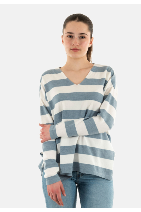 Pull leger only amalio windward blue mel/cloud dancer main product photo