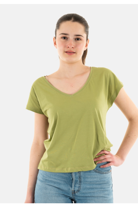 Tee shirt only winnie sage stitch light gold main product photo