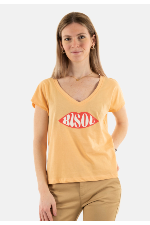 Tee shirt only anna caramel cream bisou main product photo