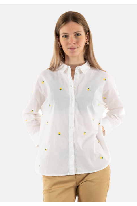 Chemisier only new lina grace bright white lemon main product photo