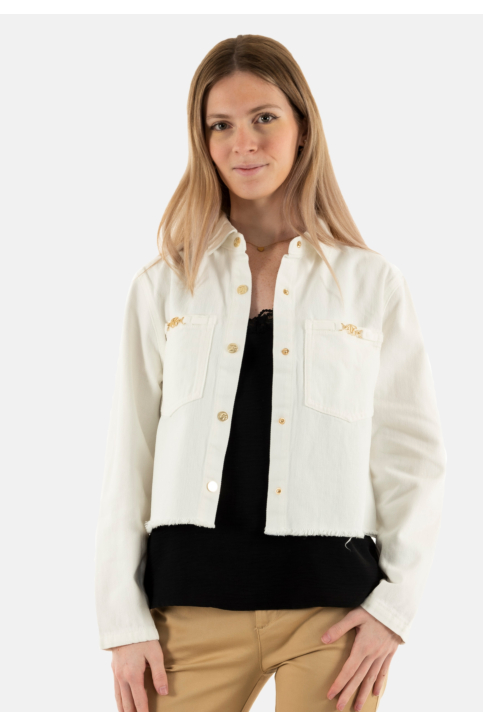 Blousons et vestes Le Temps Des Cerises manuela 1001 white main product photo