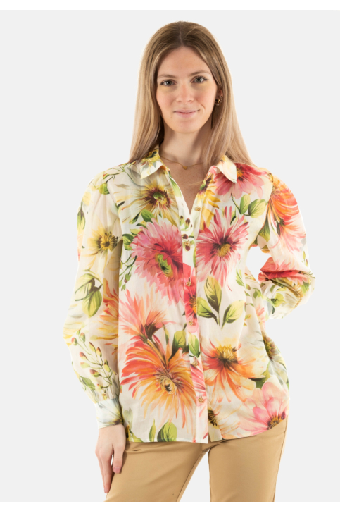 Chemisier guess jeans w5gh85 p0iy painted daisies prin main product photo