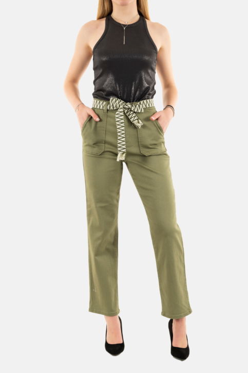 Pantalons la petite etoile marisol11 17 kaki main product photo