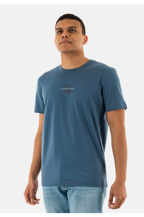 Tee shirt calvin klein jeans monologo ck1 vintage indigo main product photo