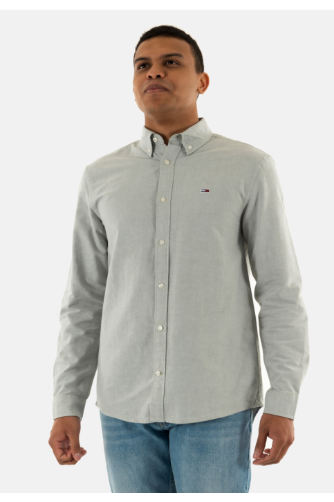Chemise tommy jeans reg oxford mr6 aruba green main product photo